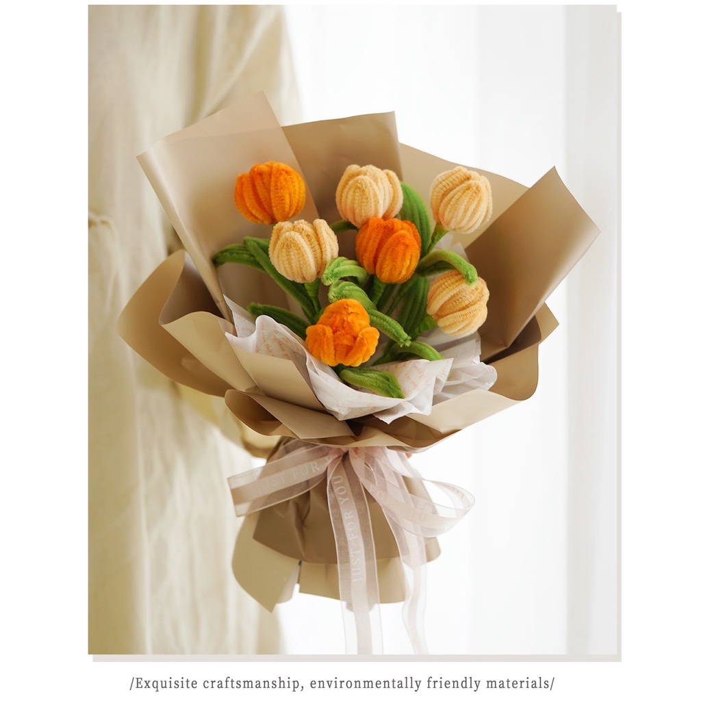 Set kẽm nhung làm hoa hướng dương/quà tặng cô giáo
