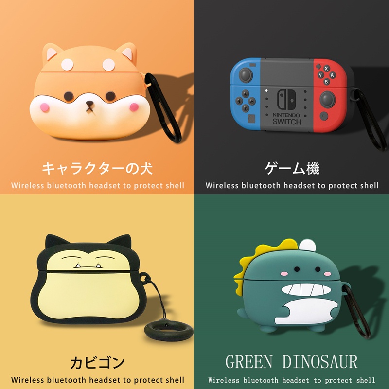 Vỏ Bảo Vệ Hộp Sạc Tai Nghe huawei freebuds se 2 Bằng Silicon Họa Tiết Hoạt Hình Dễ Thương