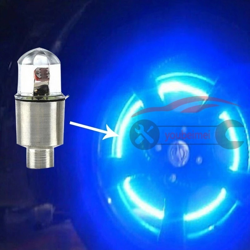 Bộ 2 Đèn led Nhiều Màu Gắn Van Xe Đạp / Xe Máy
