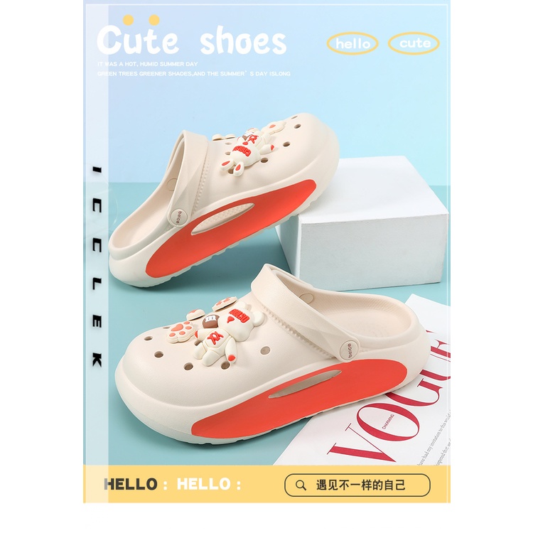 ICCLEK  dép sandal nữ giày sandal nữ dép đế cao đi biển  Đế chống trơn trượt Thoải mái Êm ái Thời trang FDL239162C37Z230915