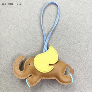 Móc Treo Chìa Khóa Bằng Da pu Hình Chú Voi Có Cánh Ấm Áp Trang Trí Túi Xách Nữ vn