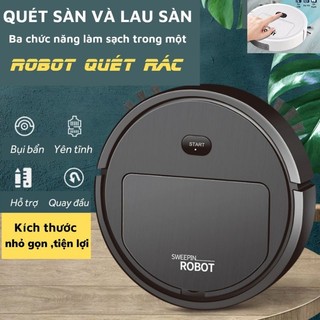 Robot hút bụi tự động thông minh 3 trong 1 quét,hút,lau nhà đa năng
