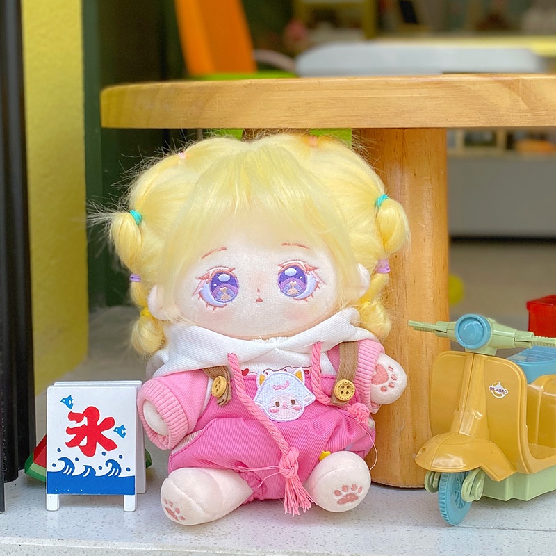 Bộ Quần Áo hoodie Tay Dài Hình Cừu Hồng Dễ Thương 20cm