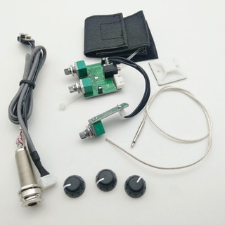Hệ Thống pickup eq 3 Băng Tần Màu Bạc Hoạt Tính Chất Lượng Cao Cho Đàn guitar acoustic