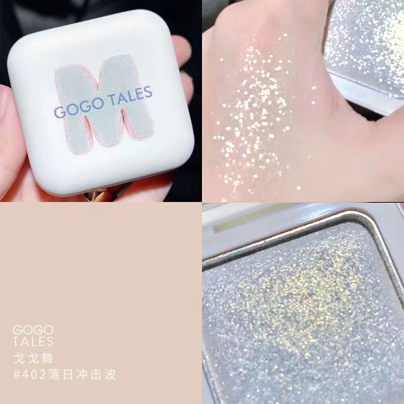 Ưu Đãi Đặc Biệt Có Sẵn!Gogo tales Bảng Phấn Bắt Sáng Tạo Khối Trang Điểm Mặt 401 #