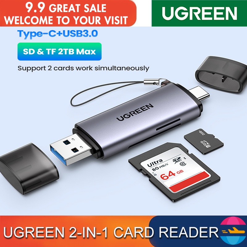 Ugreen Đầu Đọc Thẻ Nhớ 2tb 2 Trong 1 Tốc Độ Cao