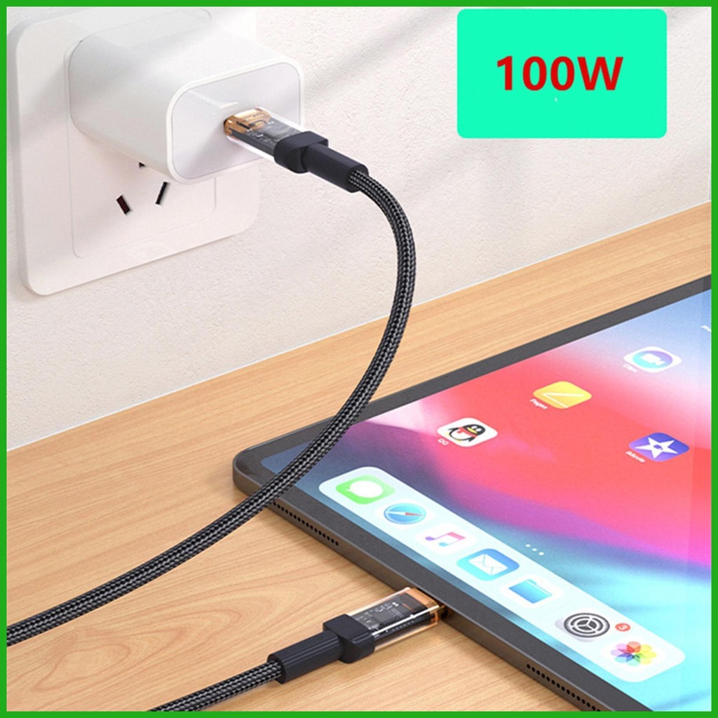 Dây Cáp Sạc Nhanh type c 5a 100w Đa Năng Cho Máy Tính Bảng Javn