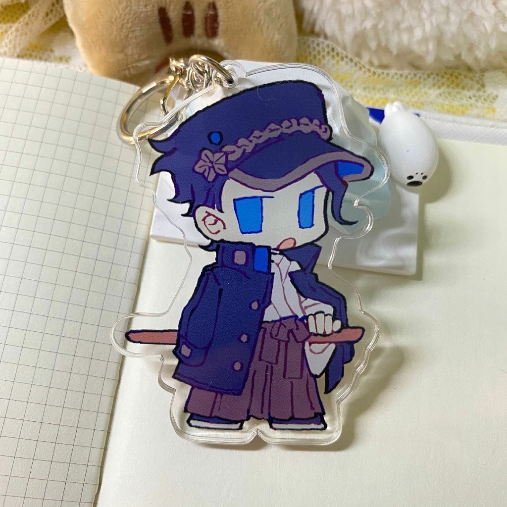 Móc khóa Kawaii JJBA Anime Keychain Women JoJo Bizarre Adventure Key Chain Man Kujo Jotaro Kakyoin Acrylic