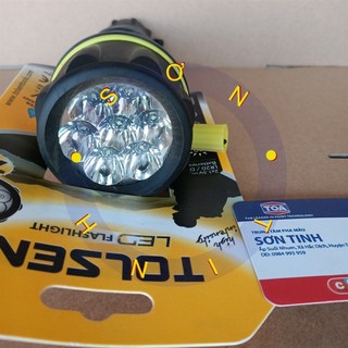 Đèn pin cán bọc nhựa 7 led tolsen 60021