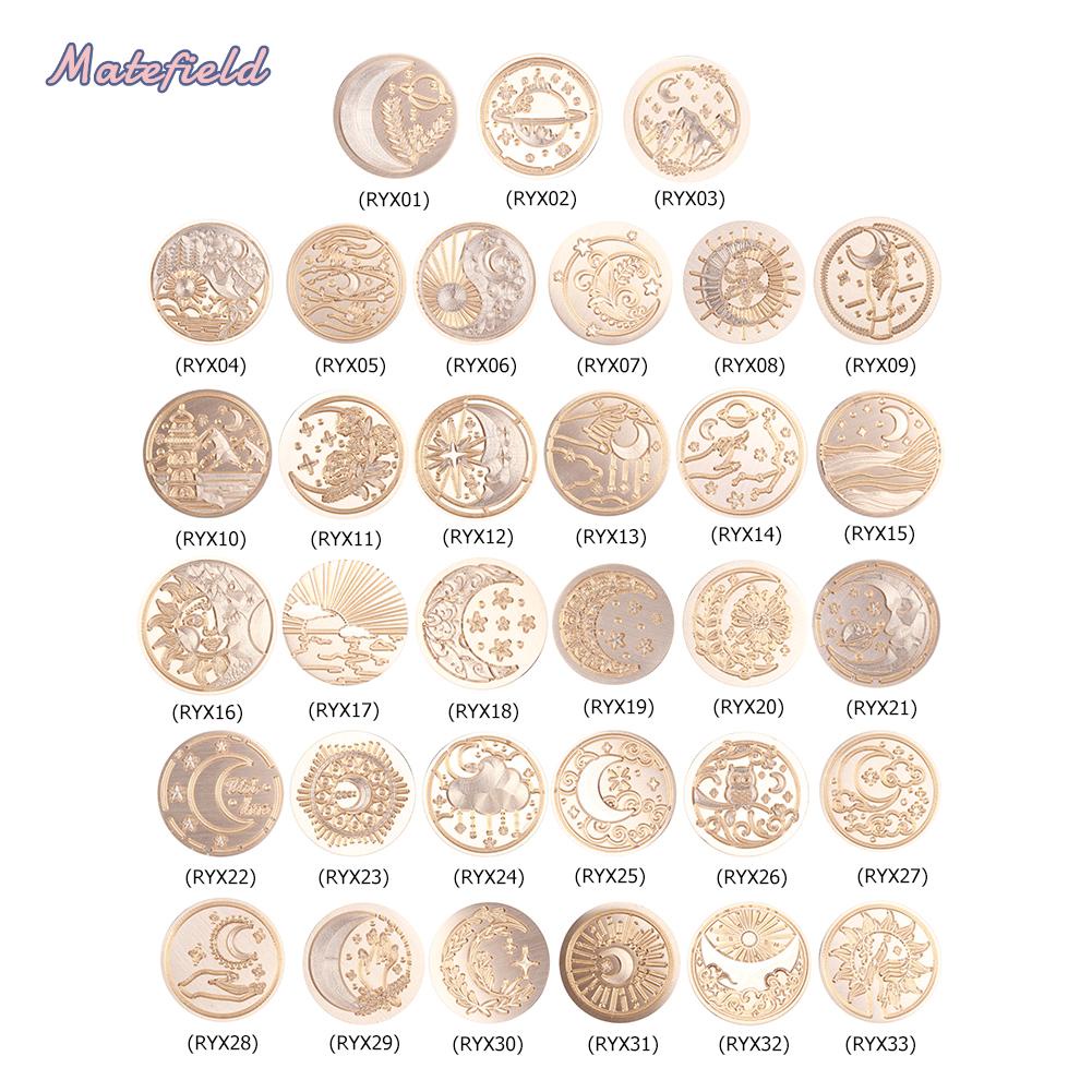 Con Dấu Sáp Tròn Hình Mặt Trời Mặt Trăng Ngôi Sao Đóng Dấu Sáp Cho Thiệp Mời Đám Cưới