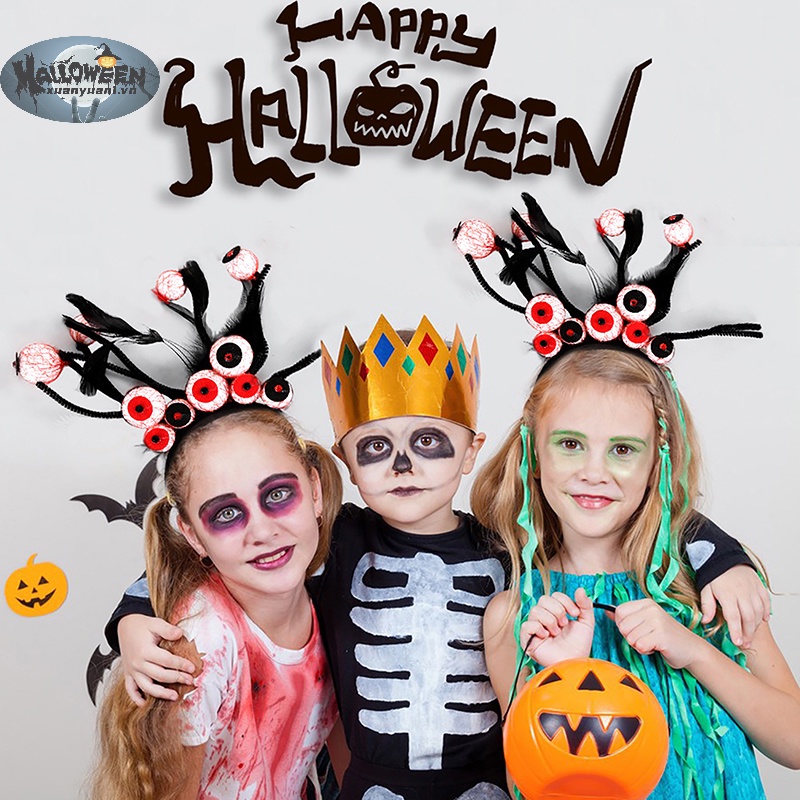 Băng Đô Cài Tóc Hình Nhện / Dơi Độc Đáo Cho Tiệc halloween