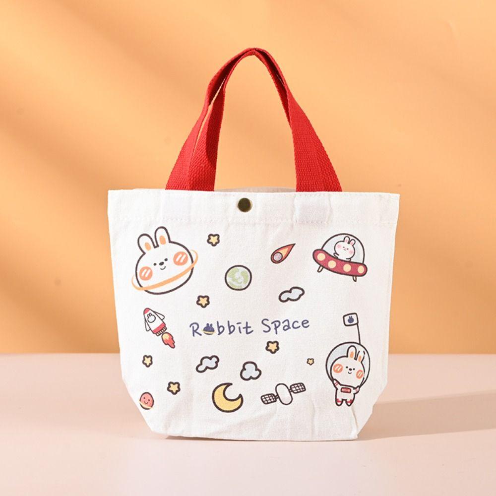 UUMIR Túi Xách canvas Cỡ Lớn In Họa Tiết Trái Đào Hoạt Hình Thời Trang Đi Dã Ngoại