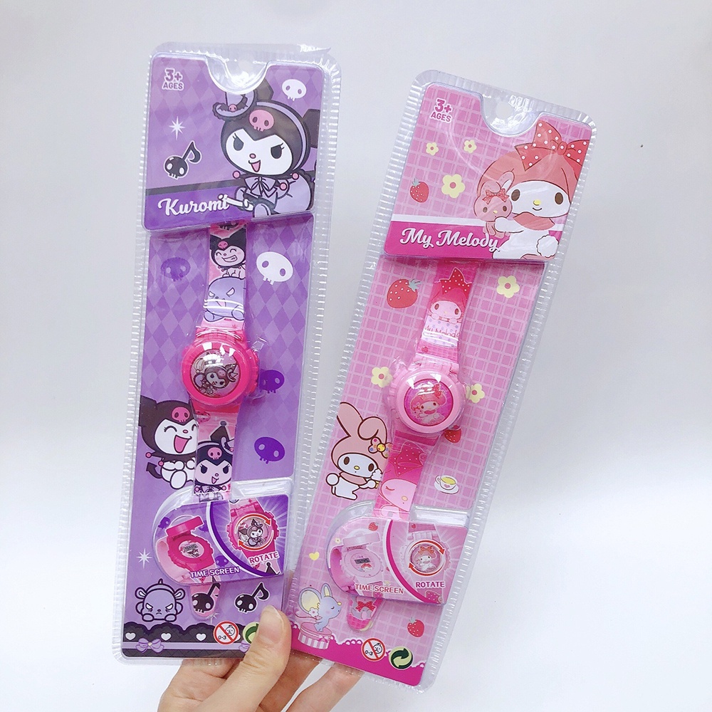 Sanrio Đồng Hồ Điện Tử Hình Hoạt Hình Xinh Xắn Cho Bé