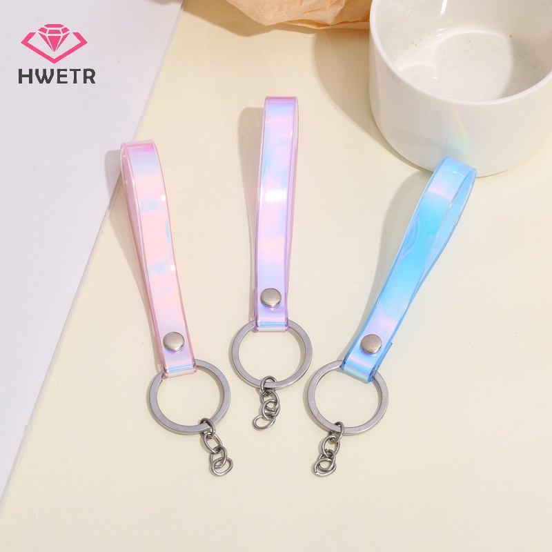 Móc Chìa Khóa Xe Hơi Bằng Cao Su pvc Dẻo Màu laser Dễ Thương Sáng Tạo Mới