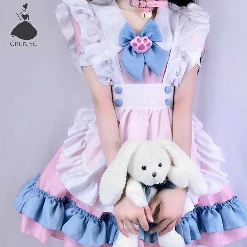 Bộ đồ hóa trang cô hầu gái CRLNHC gợi cảm phong cách Lolita