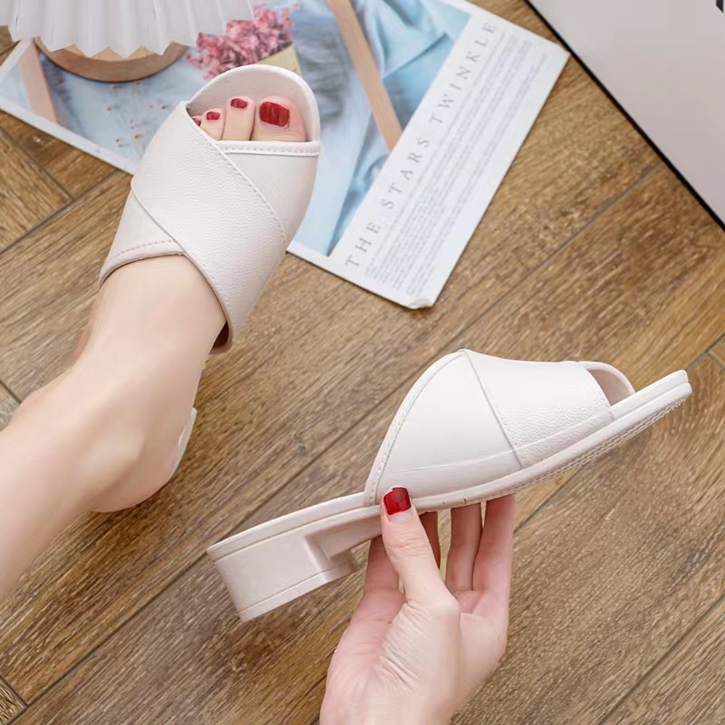 2024 Giày Xăng Đan Thời Trang Đế Dày Dây Đeo Chéo Màu Dép Mùa Hè Nữ