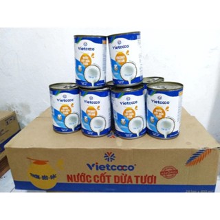 Nước cốt dừa tươi VIETCOCO thơm ngậy - Lon 400ml – Hàng Chính Hãng