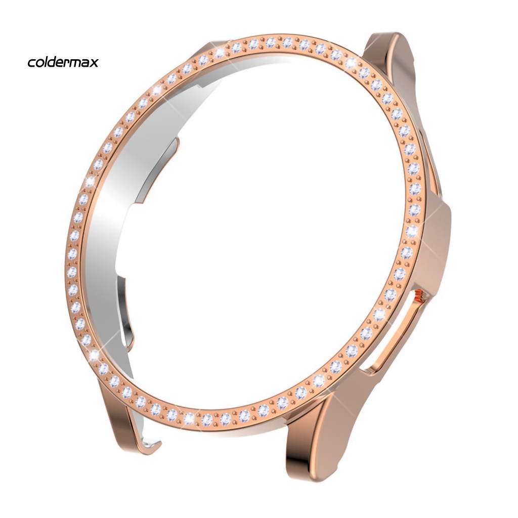 Ốp Bảo Vệ Mặt Đồng Hồ Chống Rơi Mạ Điện Đính Đá Dành Cho samsung galaxy watch 4 classic 42mm / 46mm