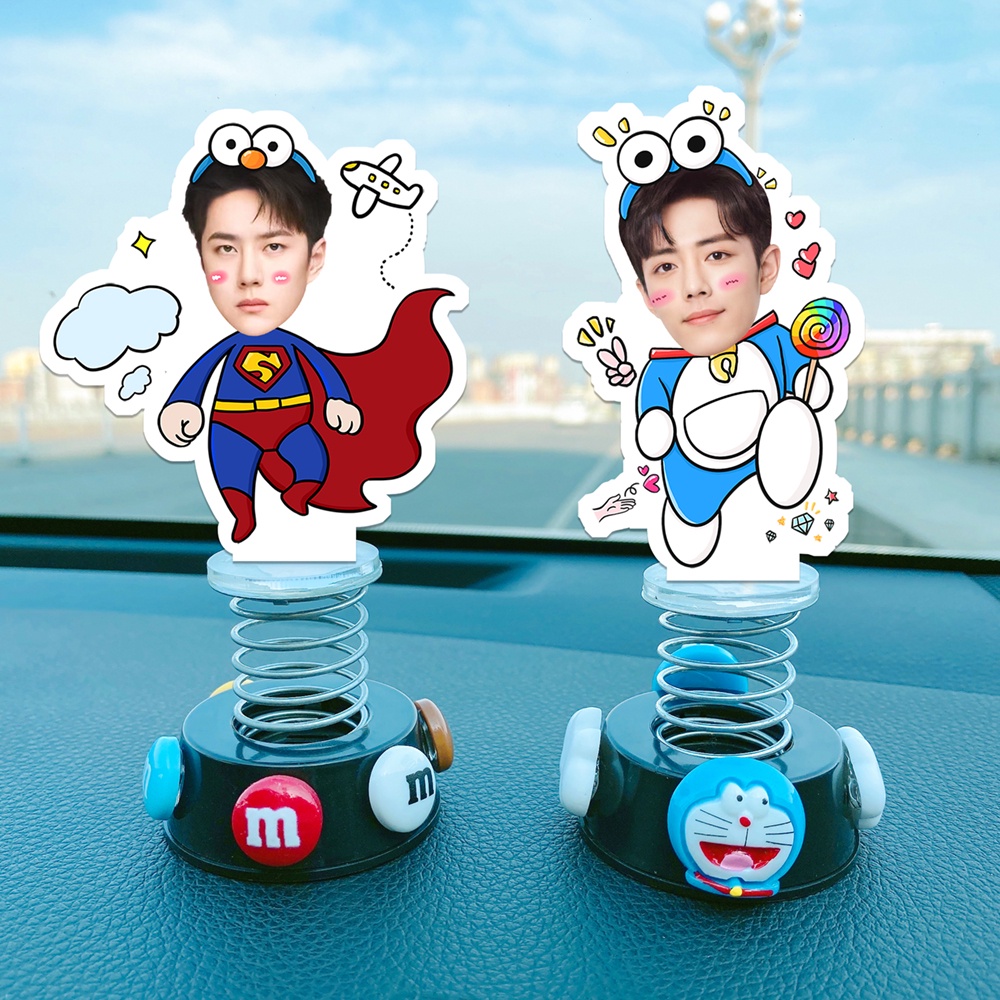 Standee lò xo lắc lư đáng yêu trong suốt đế dính trang trí in theo yêu cầu chibi - trí decor