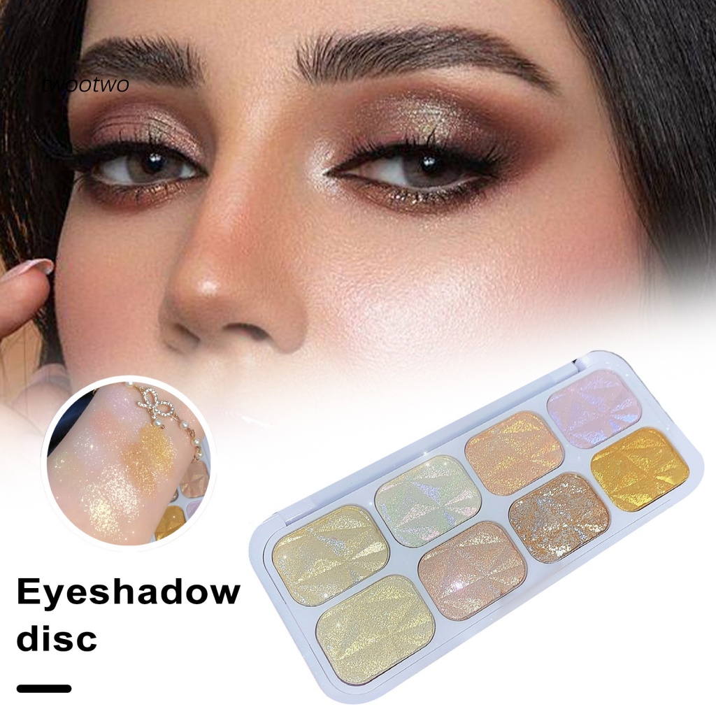 Bảng Phấn Mắt 8 Màu Lấp Lánh Lâu Trôi Chống Thấm Nước Sắc Tố Cao