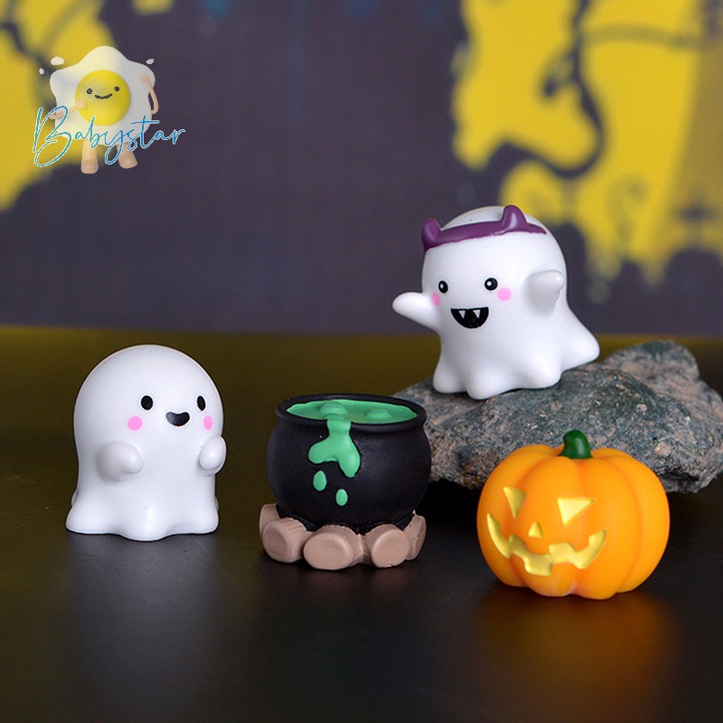 Mô Hình Ma Cà Rồng Bí Ngô mini Bằng Nhựa resin Trang Trí halloween Mới
