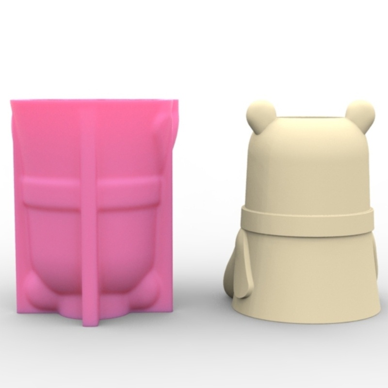 Khuôn silicone Làm Chậu Hoa / Chậu Cây Hình Gấu / Thỏ Đáng Yêu