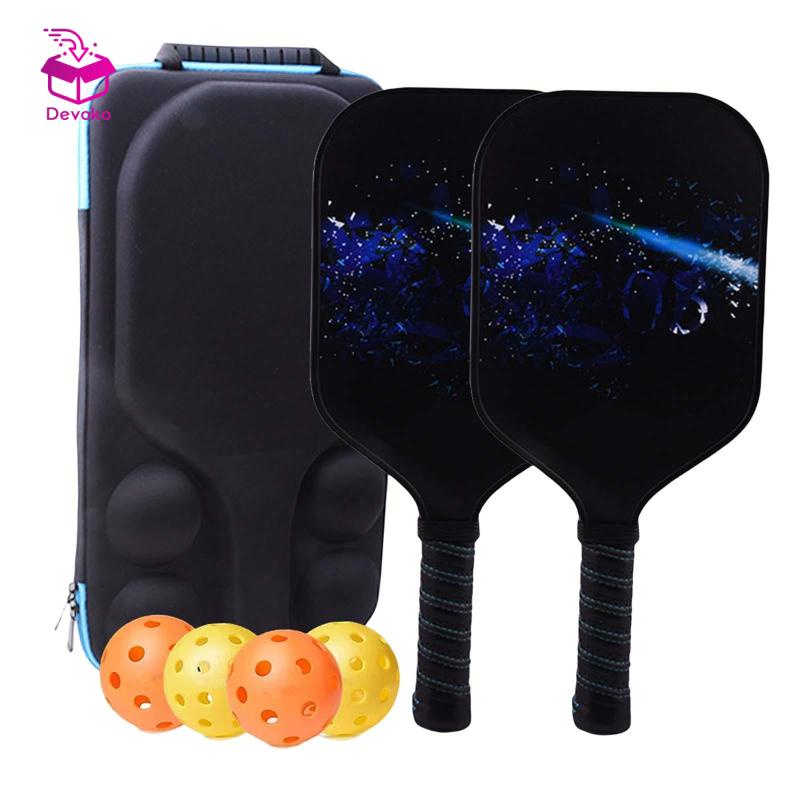 Bộ 2 Vợt Bóng pickleball Cao Cấp Kèm 4 Quả Bóng
