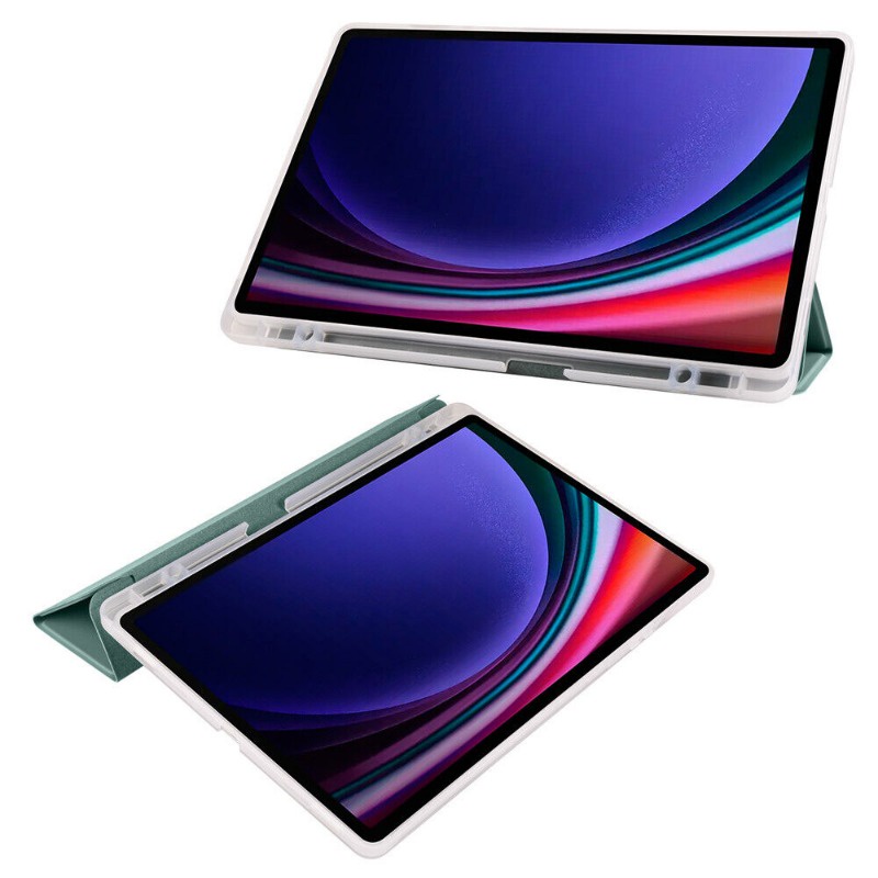 Bao Da Máy Tính Bảng Nắp Gập Thông Minh Có Ngăn Đựng Bút Cho samsung galaxy tab s9 fe 10.9 sm-P510 Smx516B Giá Đỡ