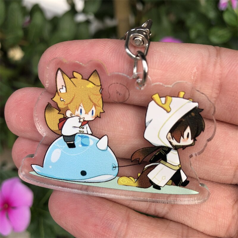 Móc khoá Genshin Impact Abyss Mage Zhongli Morax Tartaglia Anime Manga Nhật Bản Phụ Kiện Trang Trí Túi xách Balo