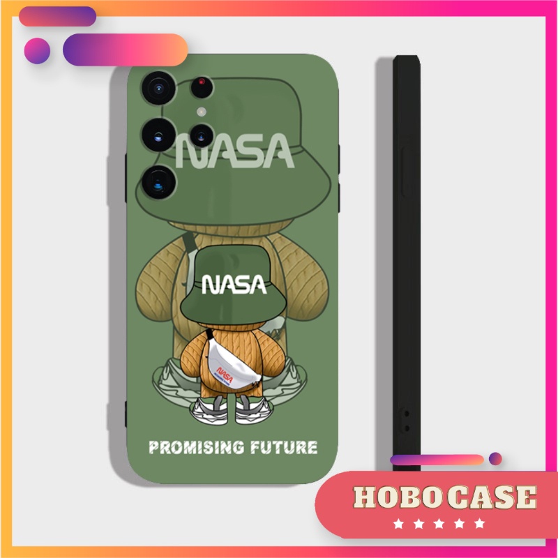 Ốp lưng Samsung Galaxy S22 Ultra, S23 Ultra cạnh viền vuông, có bảo vệ camera in hình NASA
