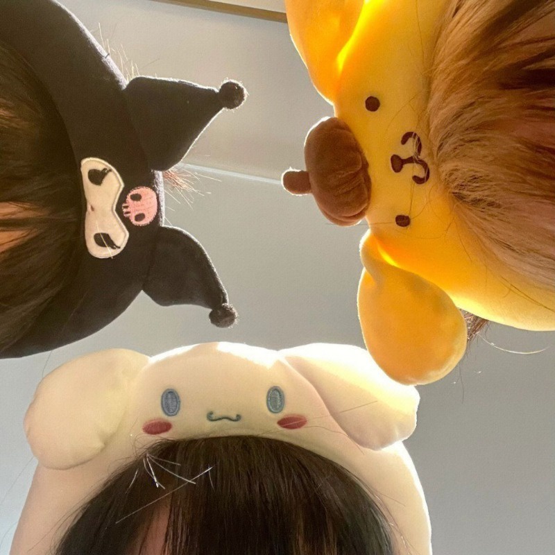 Sanrio Băng Đô Cài Tóc Hình kuromi melody 3d Dễ Thương