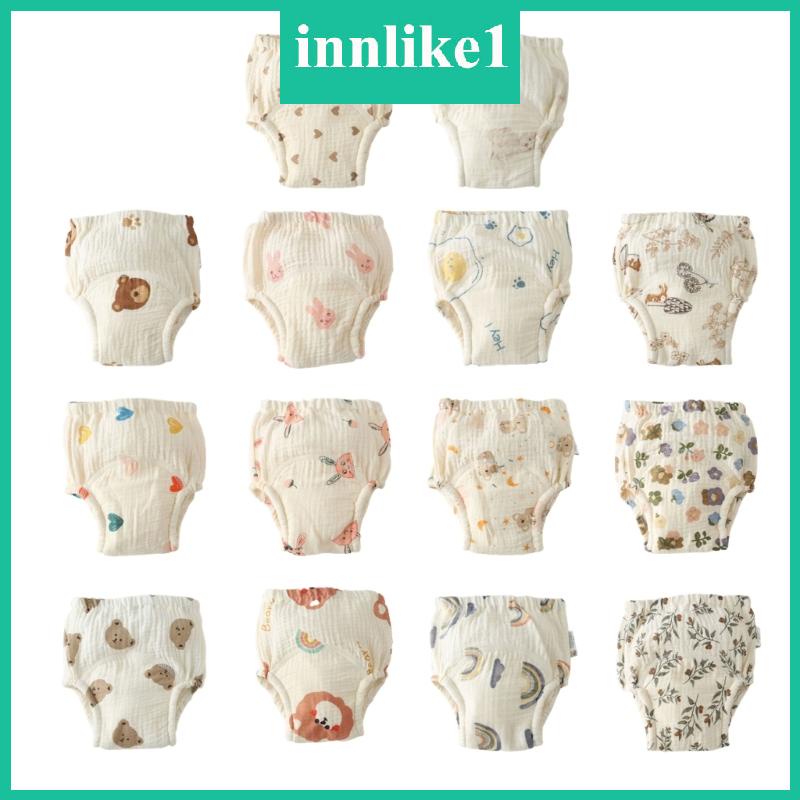 Innlike1 Quần Tã cotton Thoáng Khí Thấm Hút Tốt Tiện Dụng Cho Bé