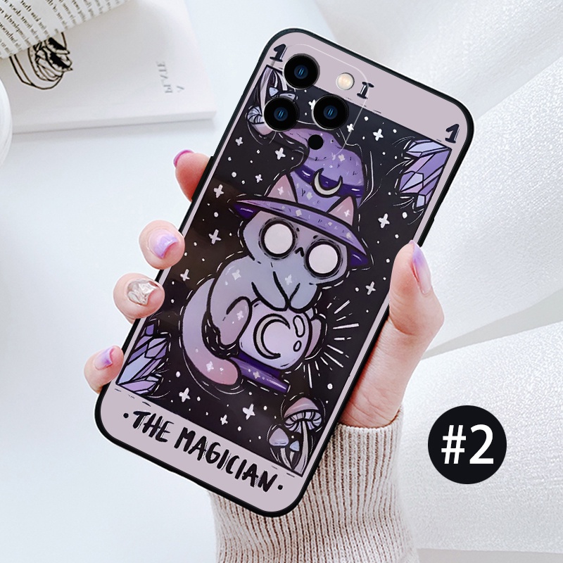 Ốp Điện Thoại Mềm Hình Lá Bài tarot Cho iphone14 promax / iphone14 / iphone13 / iphone13pro max / mi ni iphone12 mini iphone12 promax iphone12