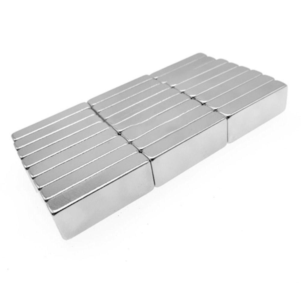 Hchc Set 10 Tay Nắm Cửa Nam Châm Mạnh Hình Chữ Nhật Kích Thước 20 X 10 X 2Mm