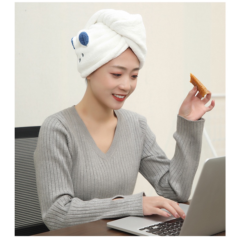 Khăn siêu thấm dành cho nữ dầu gội đầu salon tóc mũ đặc biệt