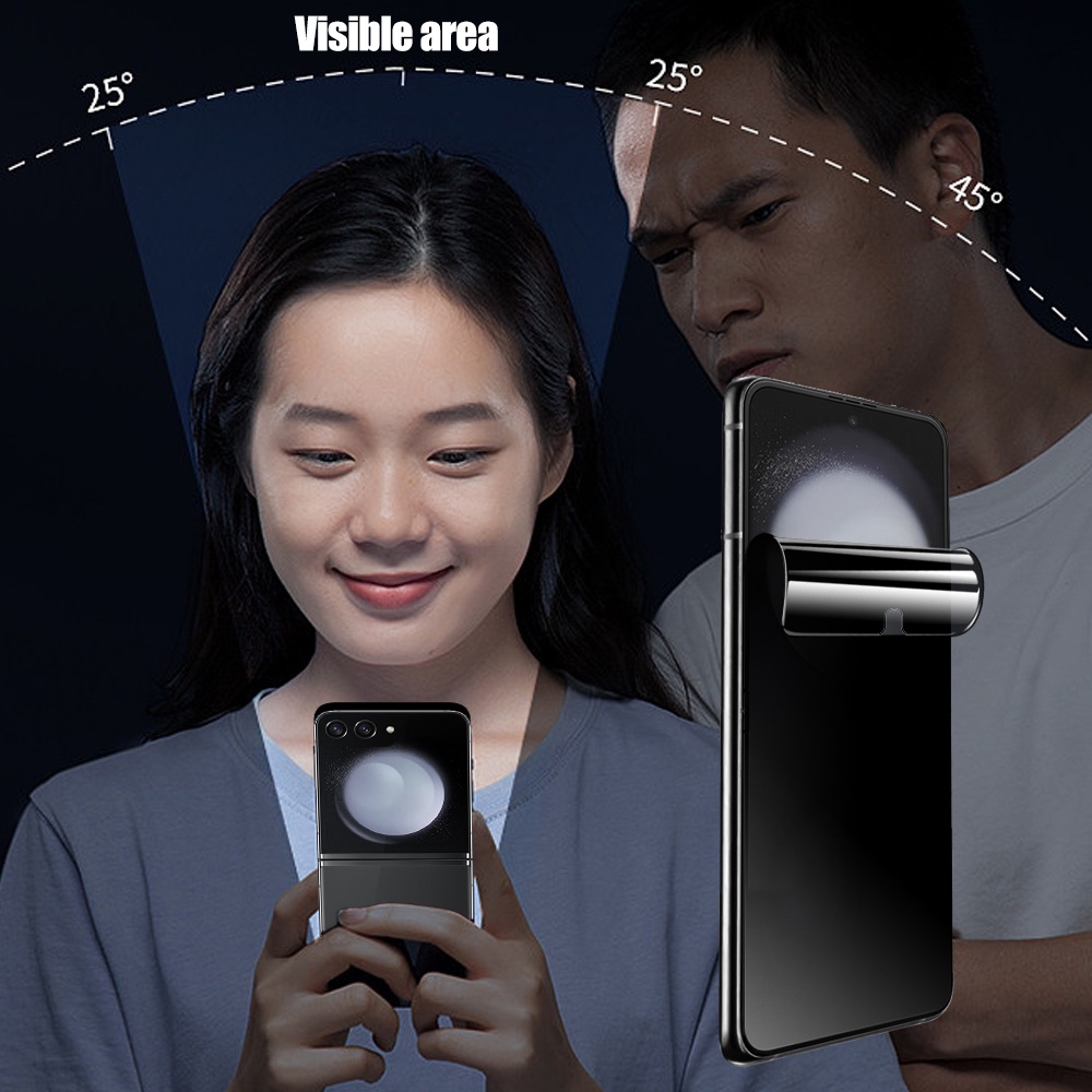 Set 2 Kính Cường Lực Bảo Vệ Màn Hình Chống Nhìn Trộm Cho samsung galaxy z flip 5 z Padp5 5g