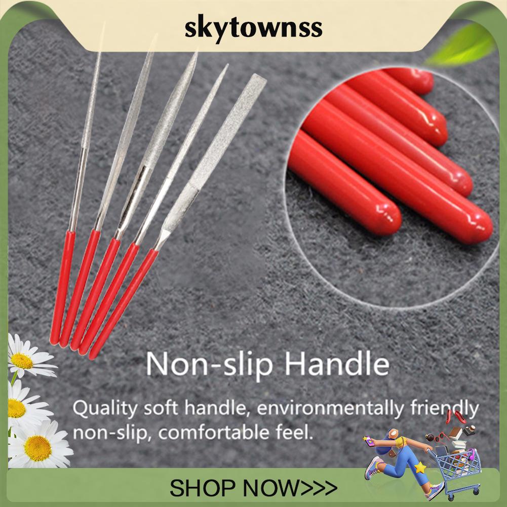 Bộ 5 Cây Dũa Đánh Bóng Gỗ / Kính / Kim Loại Chuyên Dụng