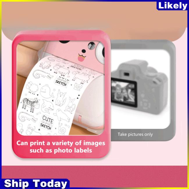 Máy Ảnh q5 Màn Hình 2 inch Bằng Giấy In Họa Tiết Môi Làm Quà Tặng Đồ Chơi Lý Tưởng Cho Bé Trai Bé Gái 3-12 Tuổi