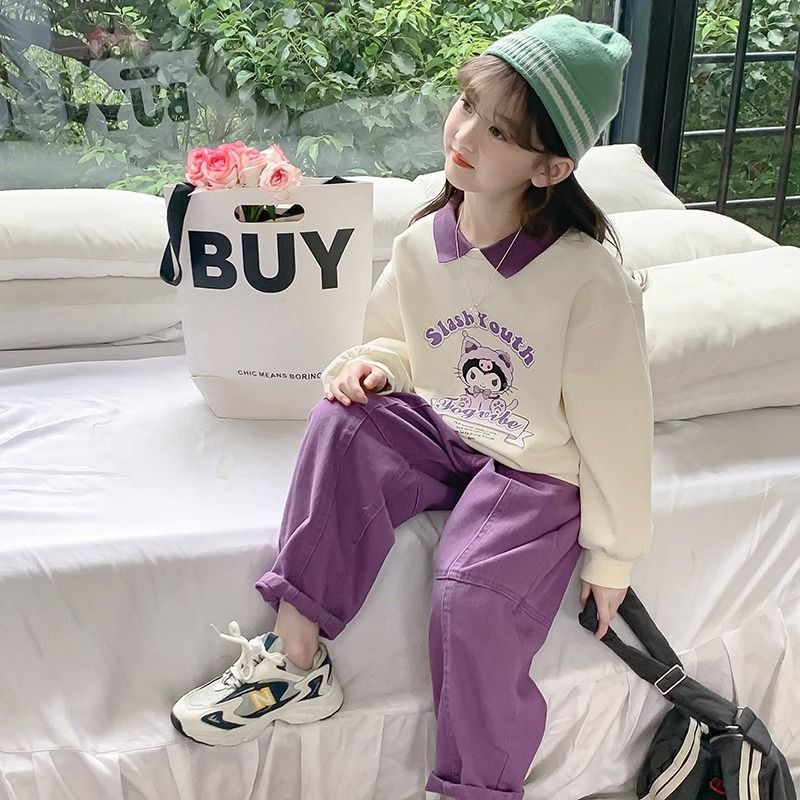 Áo Thun polo Mỏng Tay Dài Phong Cách Thời Trang Mùa Thu 2023 Mới Cho Bé Gái