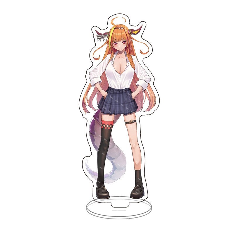 Mô hình Standee New Anime Hololive Vtuber Student Uniform Stand Model Nakiri Ayame Minato in hình nhân vật 2 mặt rõ nét