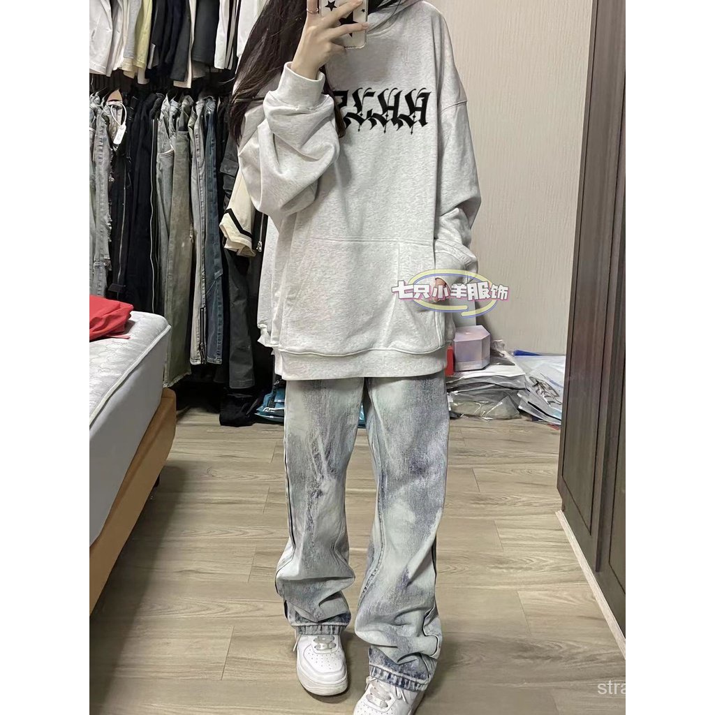 Áo Hoodie Bằng cotton Dày Dặn Phong Cách Đường Phố Mỹ Thời Trang Thu Đông
