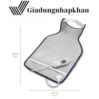 Tấm sưởi lưng medisana hp460, thảm sưởi cổ vai gáy, chăn sưởi, nhập đức, bh 12 tháng, giadungnhapkhau_68