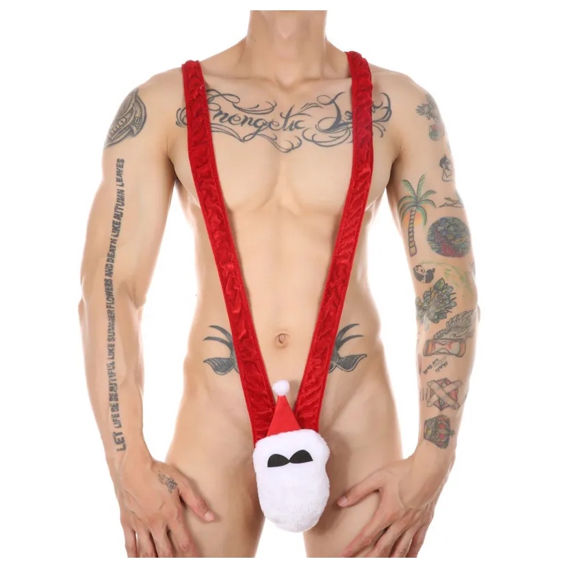 Mankini thong Đồ Bơi Một Mảnh Cổ Chữ v Khoét Sâu Có Dây Đeo Co Giãn Gợi Cảm Cho Nam shdxvn