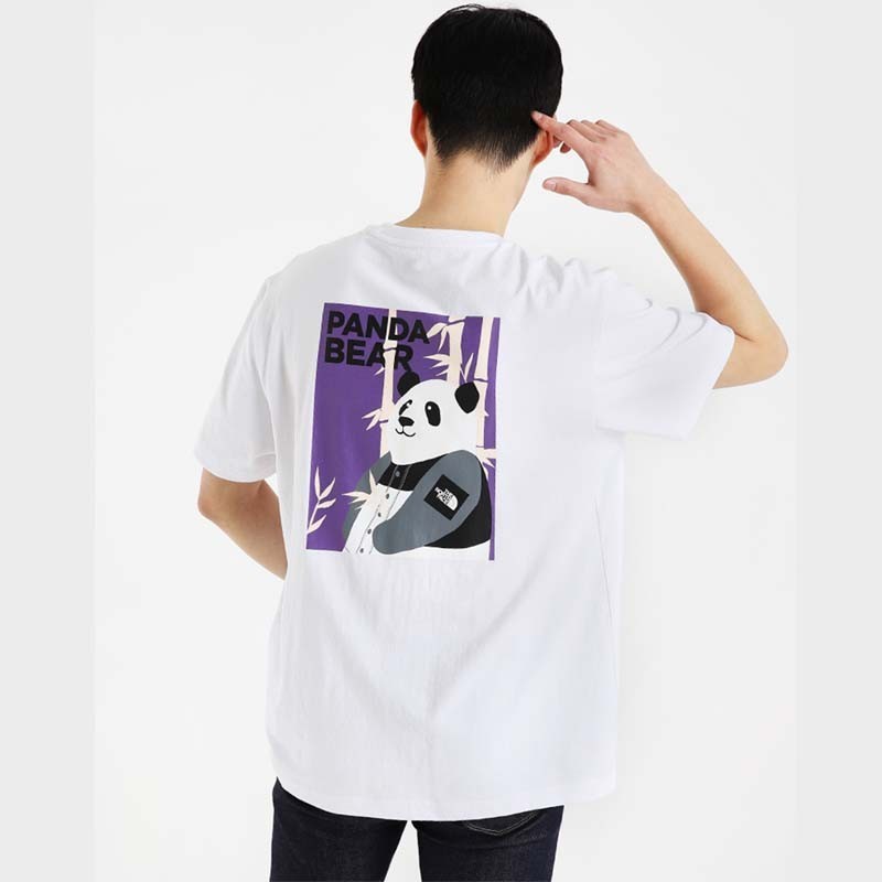 Áo Thun cotton Ngắn Tay Dáng Rộng In Hình Cá Tính Thời Trang Cho Nam Nữ