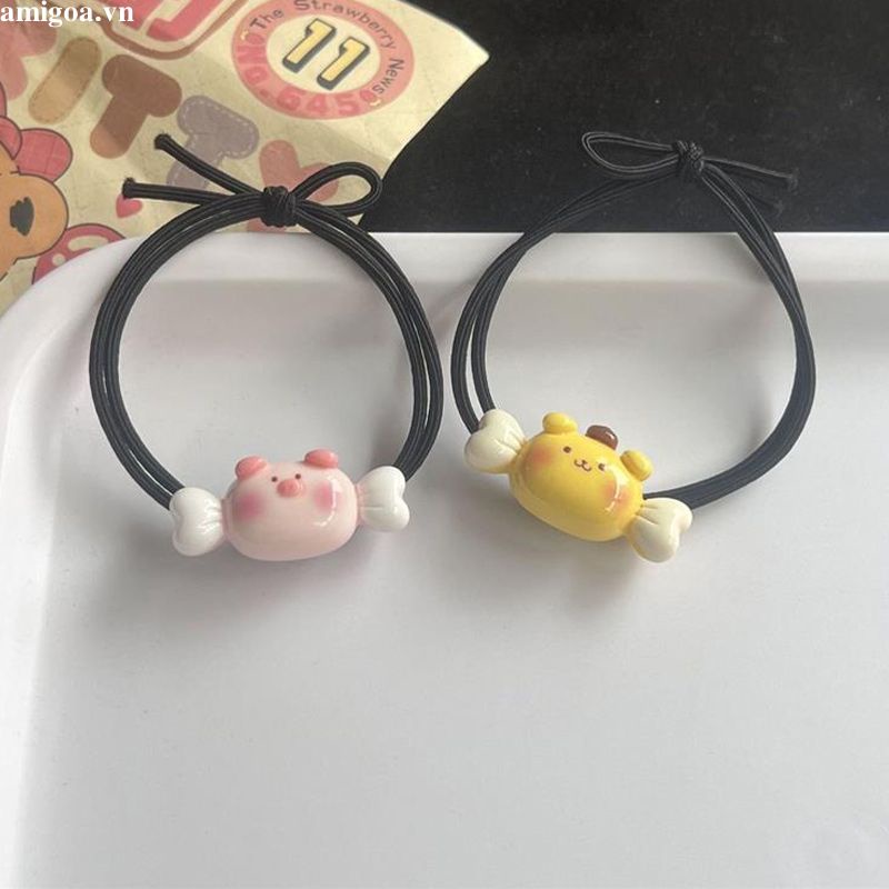 Dây Buộc Tóc sanrio Màu Kẹo Đơn Giản Dễ Thương