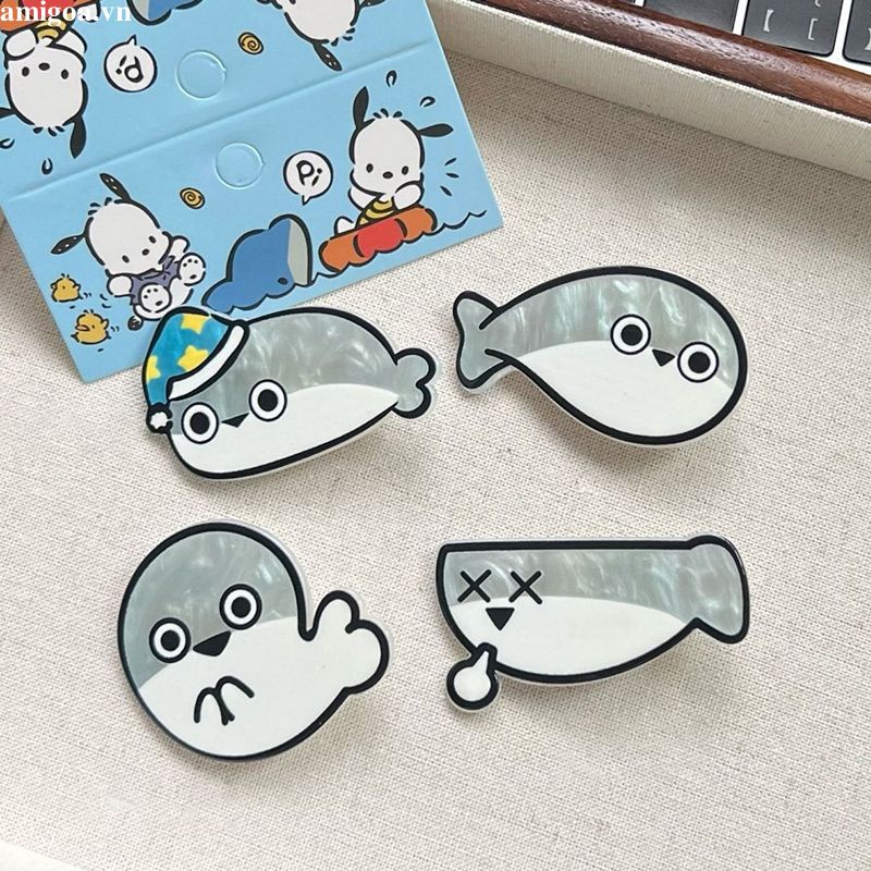 ✨✨Kẹp Tóc Mái Hoạt Hình Cá Khô Dễ Thương Mới 2024 Dành Cho Nữ