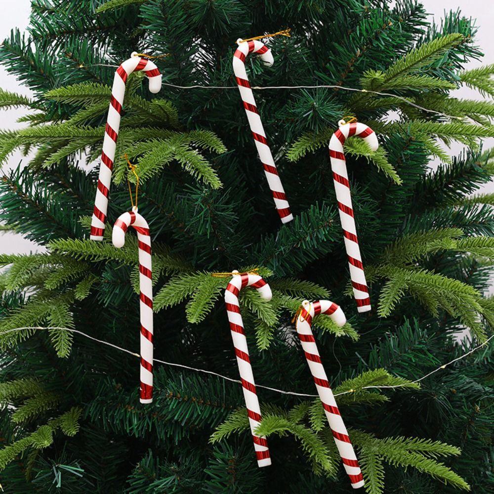 Avalentine Set 6 Hộp Kẹo Xoắn Bằng Nhựa Dễ Thương Treo Trang Trí Cây Thông Noel