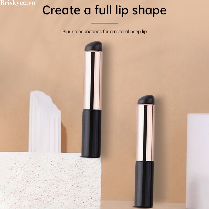 🎶Cọ Tô Son Môi Đầu Tròn Bằng Silicone Đàn Hồi Không Nhòe