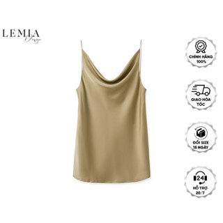 Áo 2 Dây Cổ Đổ Lụa Mềm Mịn Mát By LEMIA Design - 22AD005