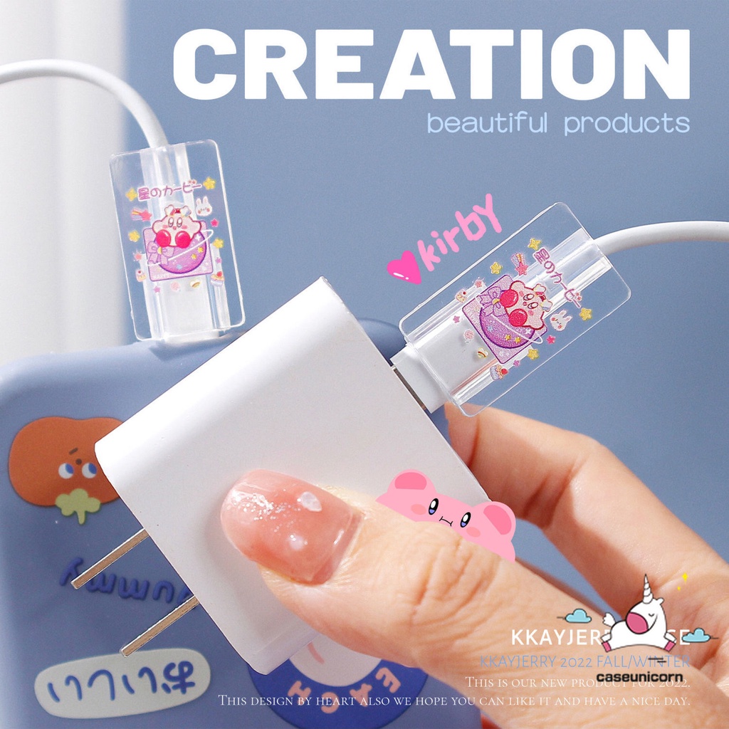 1 Món Đồ Chơi Hoạt Hình disney mickey kuromi kirby puppy lotso Dây Cáp Sạc Điện Thoại Di Động